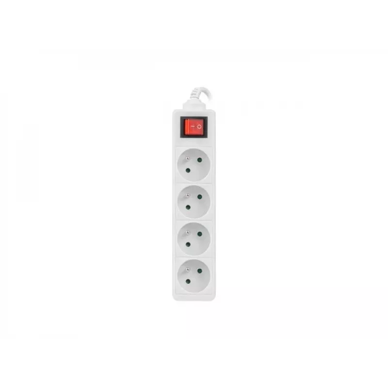 Ciabatta Lanberg PS1-04E-0150-W 1,5 m 4 prese AC per interni bianco