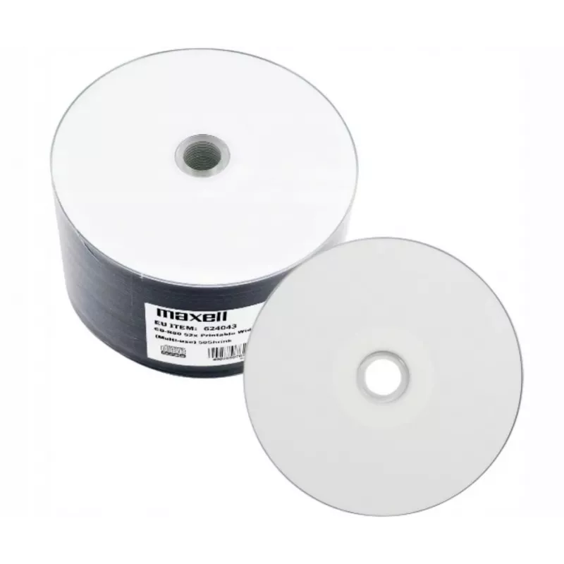 MAXELL CD-R 700MB 50 pz. 52x80 min, a mandrino, CD-R stampabili