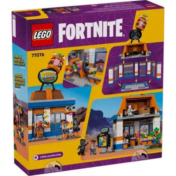 Giocattolo da costruzione LEGO FORTNITE 77076 Ristorante Durrr Burger set di gioco — 546 pezzi, 4 minifigure, 270×180×90 mm