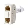 METZ CONNECT BTR Cable Sharing Adapter pnp 3 - Splitter di rete - RJ-45 (F) a RJ-45 (M) - 8,9 cm - grigio (confezione da 2) (130548-03-E)