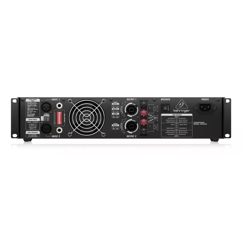 Behringer EP2000 amplificatore audio performance/palco nero