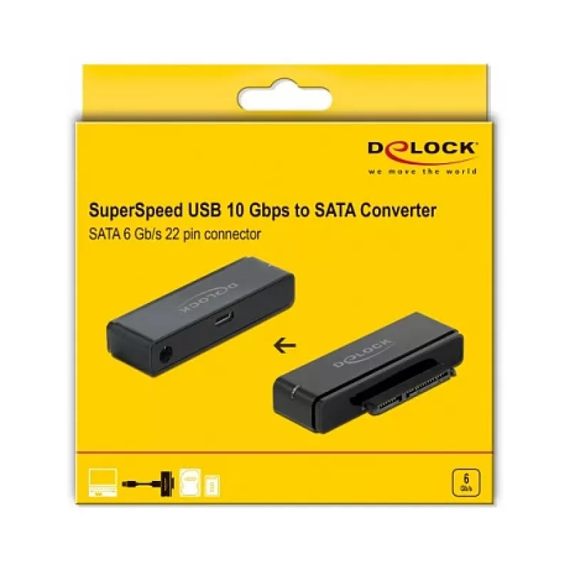 Convertitore USB Type-C su SATA DeLOCK 64188