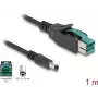 Cavo PoweredUSB DeLOCK maschio 12 V su DC 5.5 x 2.5 mm maschio 1 m