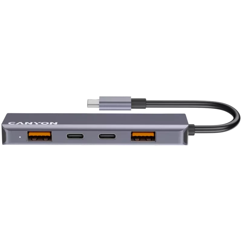 Canyon DS-18 - Hub USB-C - 5 porte - 1x USB-C 5V DC ricarica - 2x USB-C - 10 Gbit/s - 2x USB 3.2