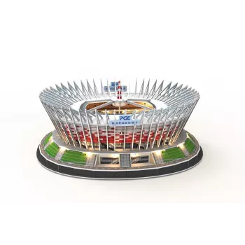 Puzzle 3D cubicfun PGE National LED Model 306-L541H — modello architettonico in carta con illuminazione LED