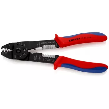 Knipex 97 21 215 B utensile crimpatrice nero, blu, rosso