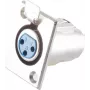 Connettore femmina XLR ShiverPeaks BS55021 connettore audio per montaggio a flangia