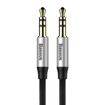 Cavo audio Baseus Yiven jack 3,5 mm M30 1,5 m argento + nero
