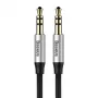 Cavo audio Baseus Yiven jack 3,5 mm M30 1,5 m argento + nero