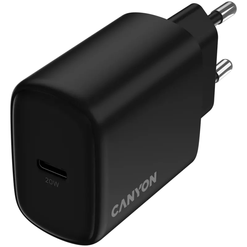 CANYON caricabatterie OnCharge 200 20W 1xPD EU nero