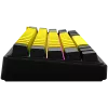Tastiera da gaming meccanica LORGAR KBP70MW 65% nero giallo layout EN