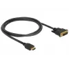 DeLOCK 85652 Adattatore per cavo video 1 m HDMI tipo A (Standard) DVI nero (85652)
