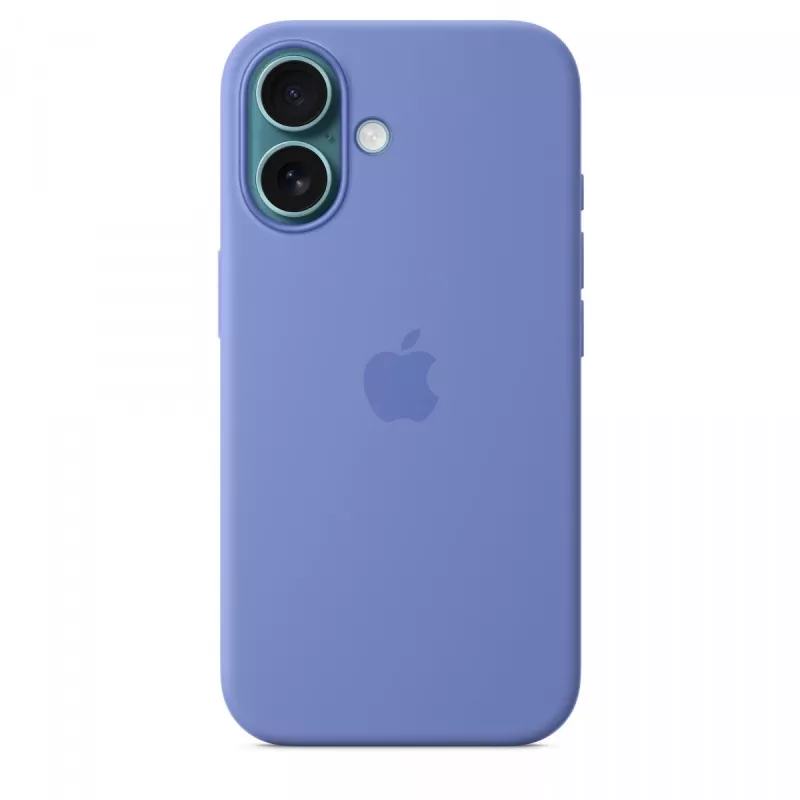 Custodia in silicone per iPhone 16 con MagSafe - pervinca