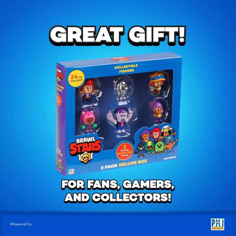 BRAWL STARS S1 FIGUREN – confezione da 8 DELUXE BOX VER.C
