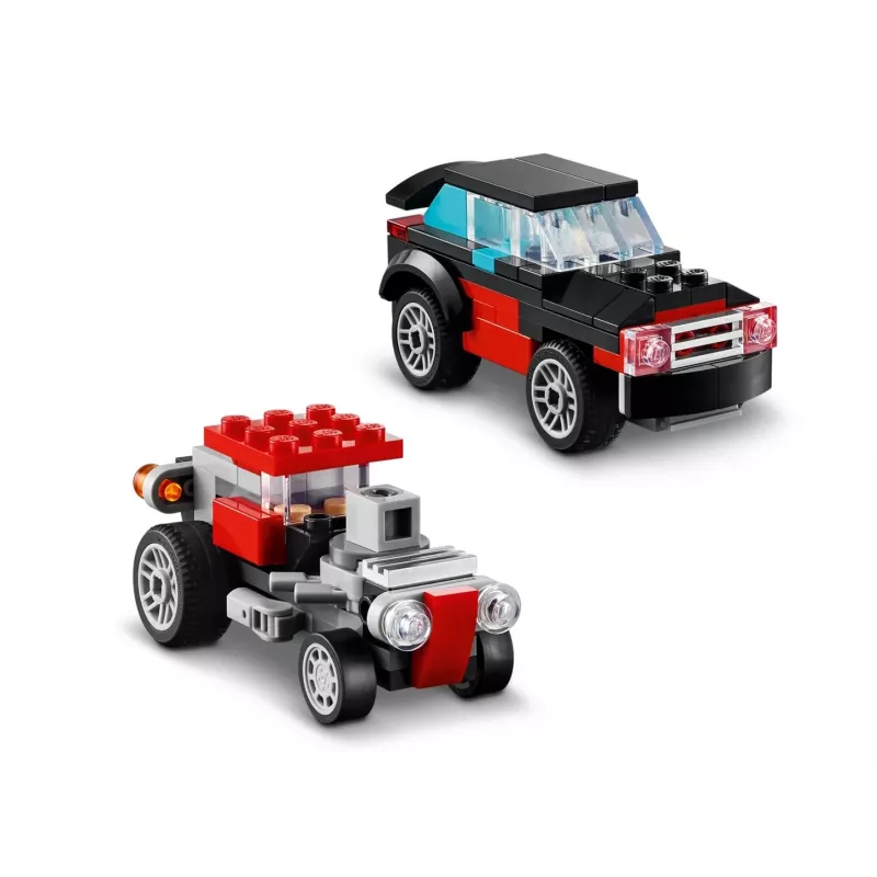 LEGO Creator 3-in-1 31146 Camion con pianale e elicottero