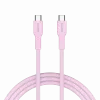 CANYON cavo OnWire 60CL C-C 60W COLOR intrecciato 1m rosa