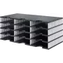 styrodoc trio scatola portadocumenti polistirene nero - bianco (268-0304.09)