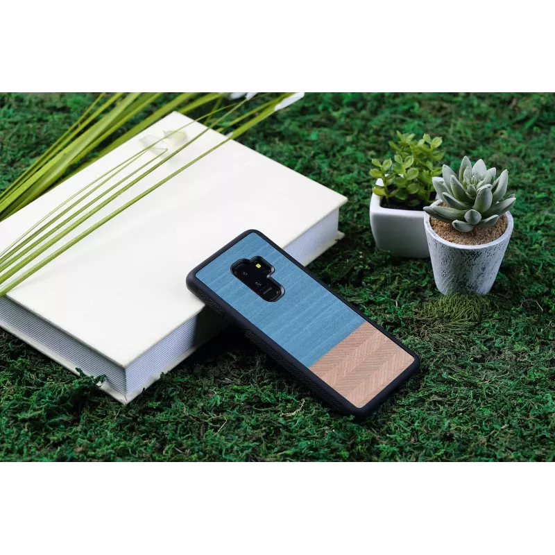 Custodia per smartphone man and wood per Samsung Galaxy S9 Plus — Denim nero