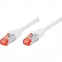 Tecline exertis Connect - cavo patch - RJ-45 (M) su RJ-45 (M) - 3 m - cavo SSTP - CAT 6 - senza alogeni - bianco (71503W)