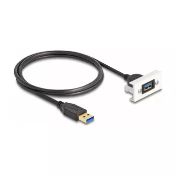 Modulo DeLOCK Easy 45 SuperSpeed USB USB 3.2 Gen 1 connettore femmina USB Type-A su connettore maschio 1m
