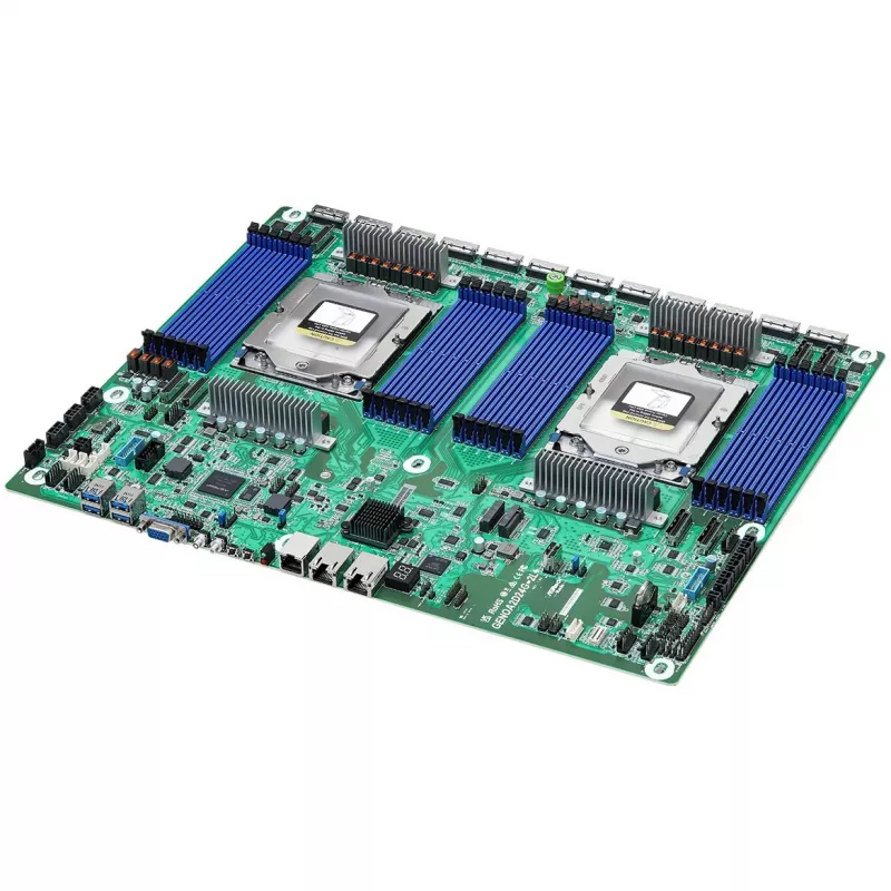 Scheda madre ASRock GENOA2D24G-2L+ — AMD SoC, socket SP5, ATX, 24x DDR5-DIMM, fino a 12,3 TB, 2x GbE