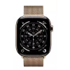 Apple Watch GPS + Cellular 46mm cassa in titanio oro cinturino Milanese Loop oro S/M