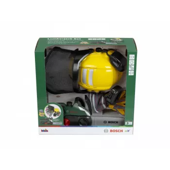 Set boscaiolo in legno per gioco di ruolo per bambini KLEIN modello 8197 — utensili giocattolo per giochi fantasiosi all'aperto e nel bosco