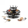 Unold 48726 Raclette-Grill per 8 persone 1300 W Nero, Acciaio inox