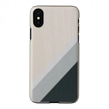 Custodia per smartphone man and wood per iPhone X/XS — abito grigio, nero