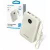 Power bank Vention FKAN0-C 10000 mAh — 2× USB-C, 1× USB-A, 22,5 W, beige