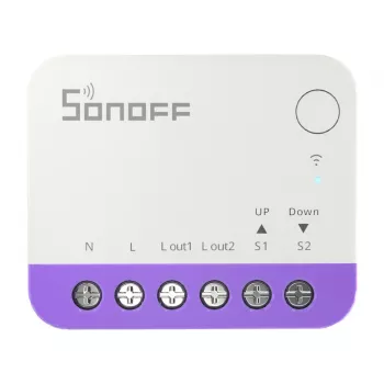Mini interruttore smart WiFi Sonoff MINI-RBS — design compatto, controllo remoto via Wi-Fi