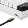 SKILLER SGK50 S4, tastiera da gaming bianca/nera, layout PT, Kailh Red