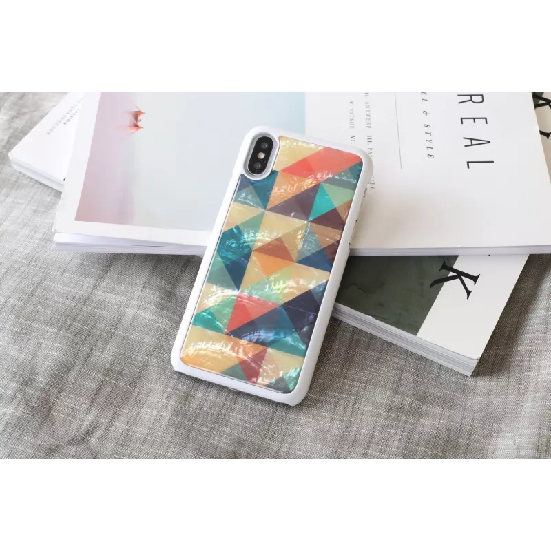 Custodia protettiva iKins per iPhone XS/S Mosaik bianco