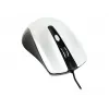 Mouse ottico ambidestro con filo GEMBIRD MUS-4B-01-BS, USB Type-A, 1200 DPI, 4 tasti, nero/argento