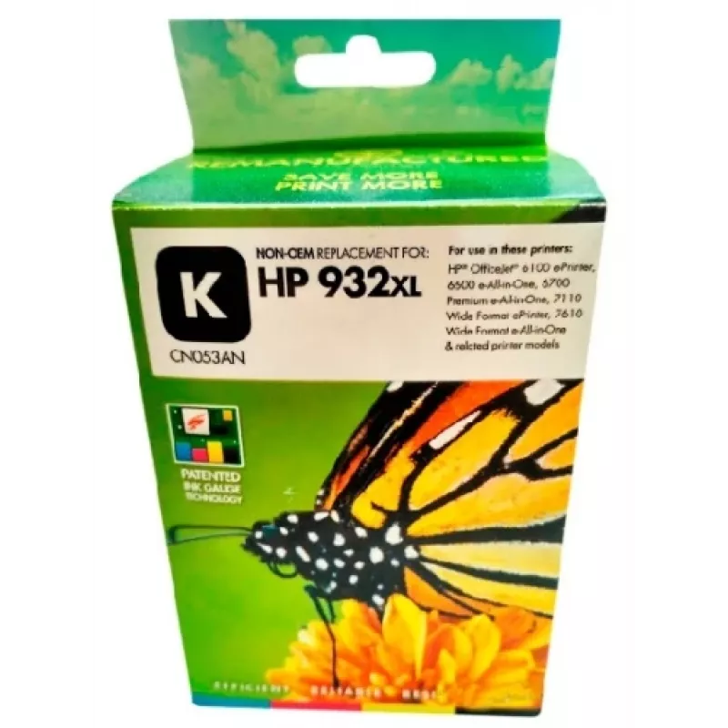 Cartuccia d'inchiostro compatibile Static-Control HP 932XL CN053AE, nero