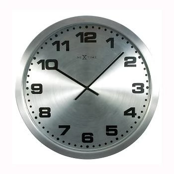 NeXtime orologio da parete 2906zw Mercure, Ø25 cm, argento