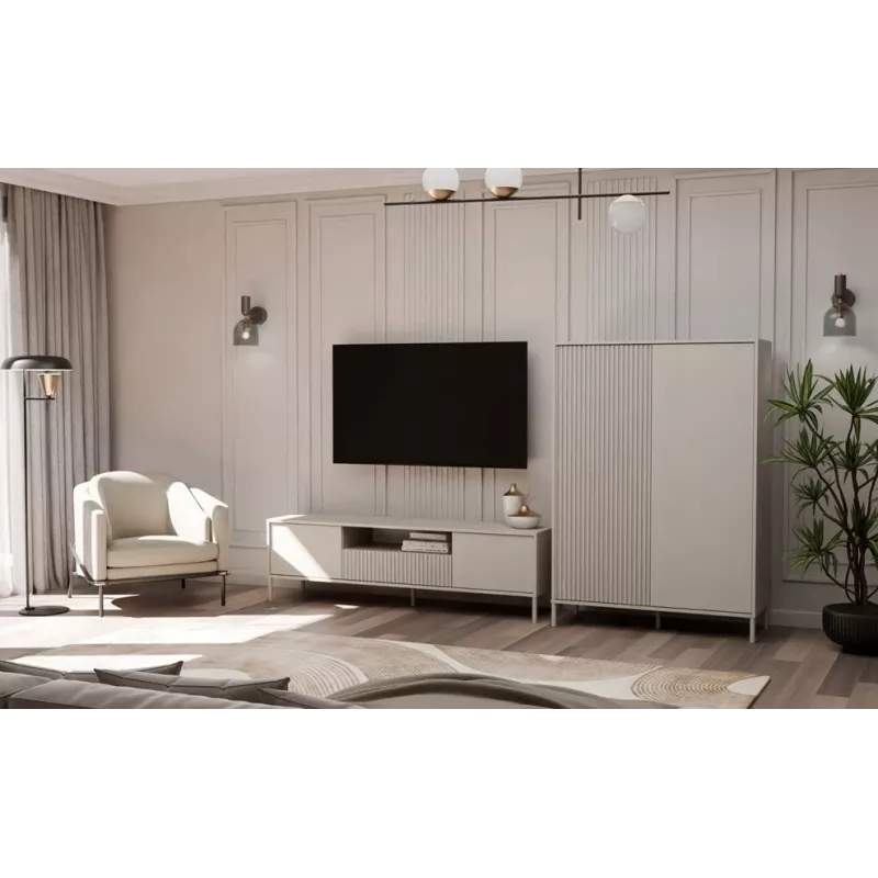 KAMARO 2DD sottile/GŁ SHOWROOM COLORE CASMERE