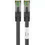 Goobay CAT 8.1 patch, S/FTP (PiMF), nero, 2 m - LSZH senza alogeni, rame AWG 24 (66722)