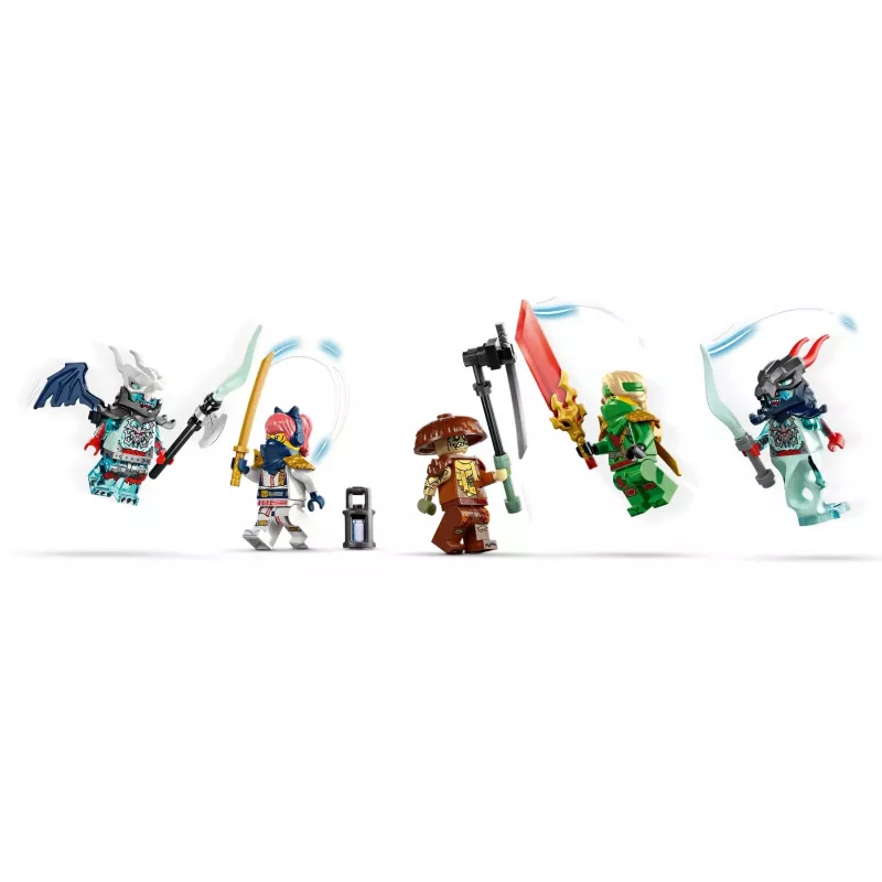 LEGO NINJAGO set 71845 Jet Mech di Lloyd — 1112 pezzi, 5 minifigure, ali mobili, altezza 240 mm