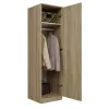 Armadio Topeshop SD-50 SON KPL 5 ripiani 1 anta rovere