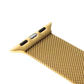 Cinturino sostitutivo in maglia metallica FIXED FIXMEST-434-GD per Apple Watch 42/44/45/46/49 mm, finitura oro