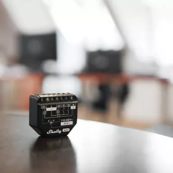 Interruttore smart Shelly 2PM Gen3 nero 2P wireless 110-240V