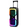 Altoparlante Power Audio Party Box BT karaoke 2 microfoni telecomando PRIME3 APS91