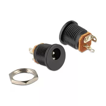 Connettore femmina per alimentatore DeLOCK 65690 nero