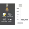 Beper P201UTP305 lampada LED ricaricabile con altezza regolabile, da terra e fissabile a parete, 2,3 W, dimmerabile, bianca