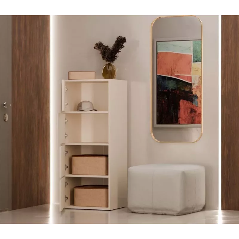 Comodino ALMA, colore cashmere