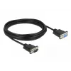 Cavo seriale DeLOCK 86598 nero 5m RS-232 Sub-D9