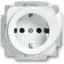 BUSCH JAEGER 2011-0-2605 - CEE 7/3 - 2P+E - bianco - 250 V - 16 A - 71 mm