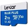 Scheda di memoria MicroSDXC Lexar BLUE PLUS 2 TB UHS‑I, 170 MB/s, U3 V30, impermeabile
