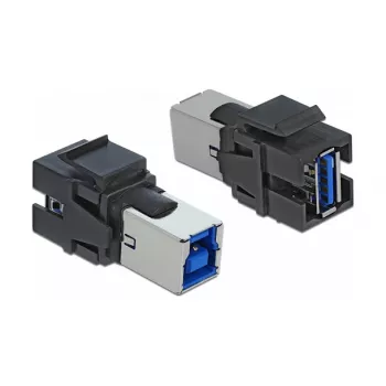 Modulo Keystone DeLOCK 86395 piatto nero USB A